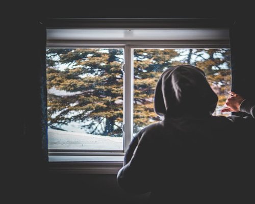 Looking out the window